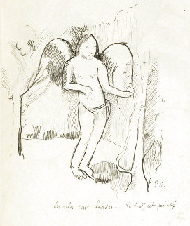 Les Ailes Sont Lourdes. Le Tout Est Primitif 1918 Limited Edition Print - Paul Gauguin
