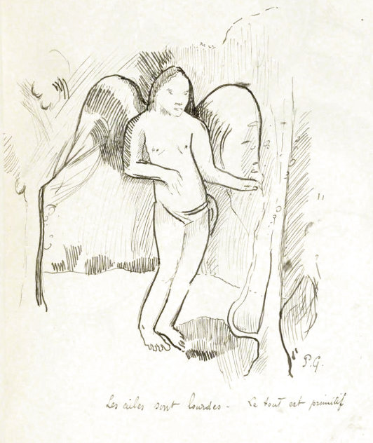 Les Ailes Sont Lourdes. Le Tout Est Primitif 1918 Limited Edition Print by Paul Gauguin