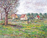 Untitled Pastel Landscape 30x34 Original Painting by Paul Emile Pissarro - 0
