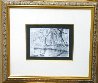 Weeping Willow by a River - Drawing - 30x25 Drawing by Paul Emile Pissarro - 1