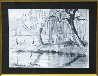 Weeping Willow by a River - Drawing - 30x25 Drawing by Paul Emile Pissarro - 2