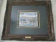 Sur le Port 32x41 Huge Original Painting by Paul Emile Pissarro - 1