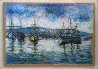 Boat Harbor 21x25 Original Painting by Paul Emile Pissarro - 3
