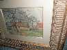 La Serverie, Poiriers Et Vielles Maisons Watercolor Watercolor by Paul Emile Pissarro - 5