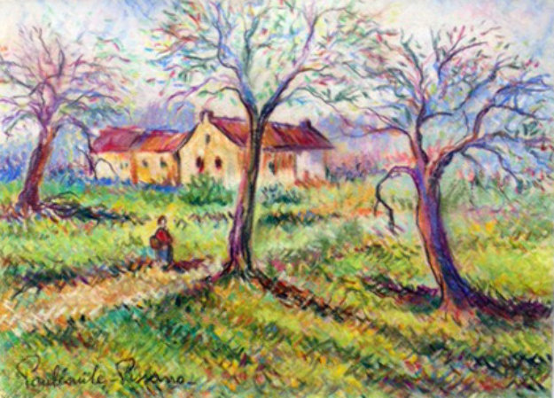 Untitled Pastel Works on Paper (not prints) - Paul Emile Pissarro