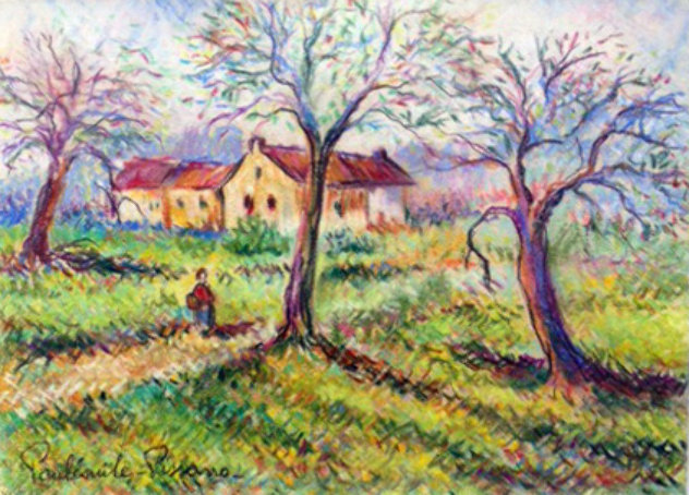 Untitled Pastel Works on Paper (not prints) by Paul Emile Pissarro