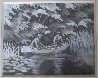 Deux Pecheurs Dans Une Barque 20x25 Original Painting by Paul Emile Pissarro - 7