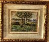 La Charrue De Jules Pastel 19x22 Original Painting by Paul Emile Pissarro - 2