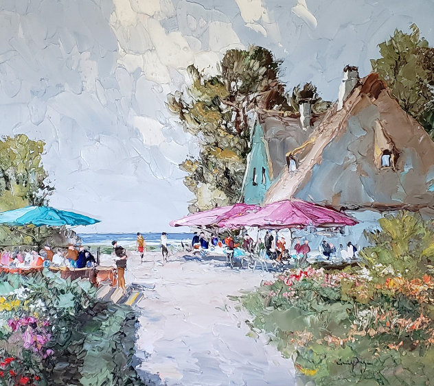 Cafe By the Sea Original Painting by Erich Paulsen