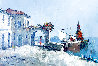 Mediterranean Scene 1960 32x46 Huge Original Painting by Erich Paulsen - 0