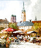 Blumen Market  (Flower Market) 33x29 Original Painting by Erich Paulsen - 0