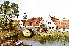 Untitled Farmhouse 1980 33x45 - Huge Original Painting by Erich Paulsen - 0