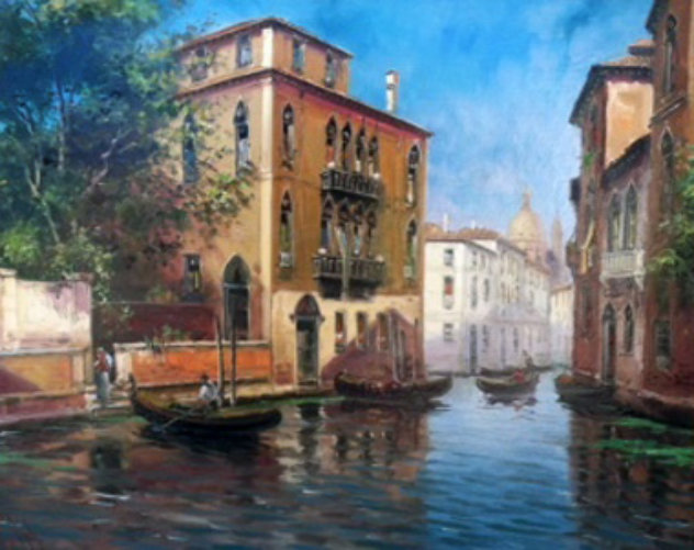 Venice 1980 34x40 Original Painting by Emilio Payes