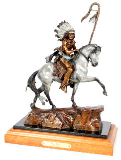 War Horse Bronze Sculpture 1991 18 in Sculpture - Ken Payne War Horse Bronze Sculpture 1991 18 in Sculpture - Ken Payne