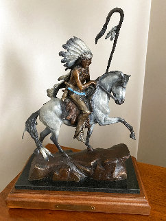 War Horse Bronze Sculpture 1991 18 in Sculpture - Ken Payne War Horse Bronze Sculpture 1991 18 in Sculpture - Ken Payne