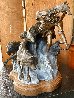 Wolves of Winter Bronze Sculpture 1991 37 in - Huge Sculpture by Ken Payne - 2