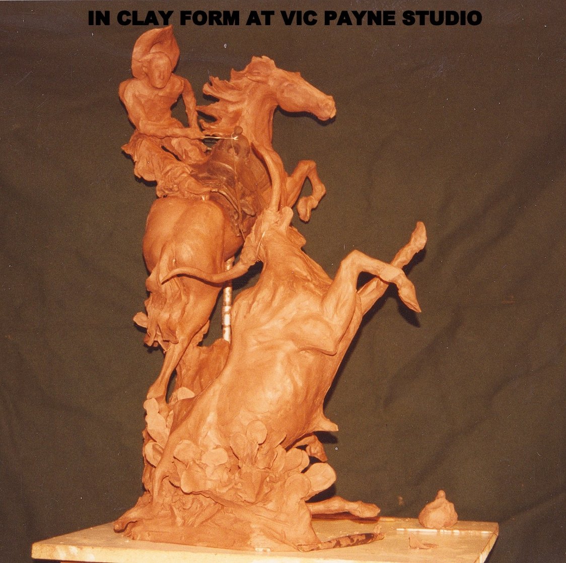 One Stormy Day Bronze Sculpture 1995 31 in Sculpture by Vic Payne One Stormy Day Bronze Sculpture 1995 31 in Sculpture by Vic Payne