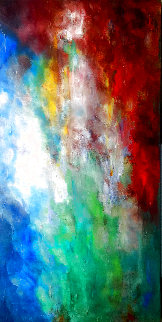 Abstract 2 2020 24x48 Original Painting - Connie Pearce Abstract 2 2020 24x48 Original Painting - Connie Pearce