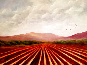 As the Crows Fly 2018 16x20 Original Painting - Connie Pearce As the Crows Fly 2018 16x20 Original Painting - Connie Pearce