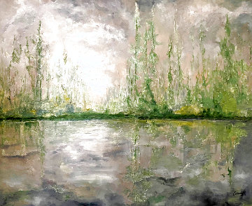Reflections 2021 48x60 Huge Original Painting - Connie Pearce
