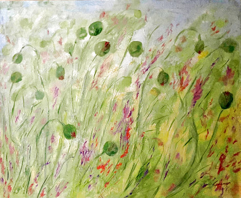 Spring Pods 2021 30x36 Original Painting - Connie Pearce
