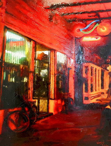Bicycle Michaels 2016 62x48 - Huge - New Orleans, LA Original Painting - Matthew Peck