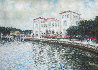 Seaview of Vizcaya 1987 30x38 I Huge - Miami, Florida Original Painting by Pedro Vaz - 0