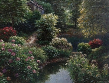 Boroughs Cottage 50x40 Original Painting - Henry Peeters Boroughs Cottage 50x40 Original Painting - Henry Peeters