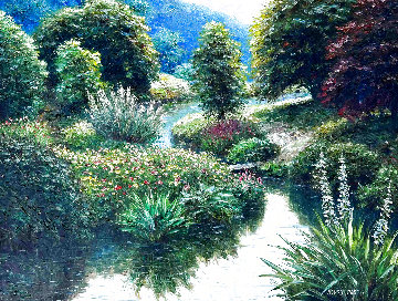 Sibley Creek 40x50 Huge  Original Painting - Henry Peeters