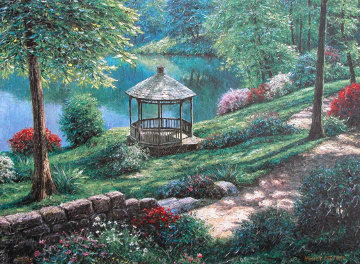 Buchart Gardens Embellished 2002 Canada Limited Edition Print - Henry Peeters Buchart Gardens Embellished 2002 Canada Limited Edition Print - Henry Peeters