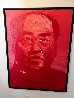 Portrait De Timmonier No 4.1997 57x37 - Huge - Mao Original Painting by Yan Pei-Ming - 2