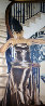 Le Bustier 1999 84x36 Huge Original Painting by Michel Pellus - 0