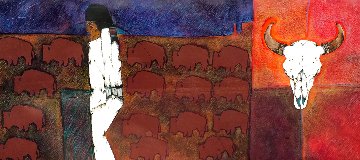 Hermanos De La Tierra From the Mestizo Series 49x100 Mural Works on Paper (not prints) - Amado Pena Hermanos De La Tierra From the Mestizo Series 49x100 Mural Works on Paper (not prints) - Amado Pena