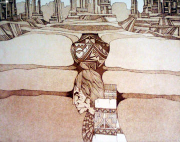 Patrones Del Valle 1987 24x23 Limited Edition Print - Amado Pena Patrones Del Valle 1987 24x23 Limited Edition Print - Amado Pena