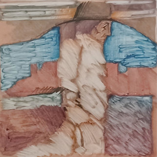 Untitled Monotype 1988 22x22 Works on Paper (not prints) - Amado Pena Untitled Monotype 1988 22x22 Works on Paper (not prints) - Amado Pena