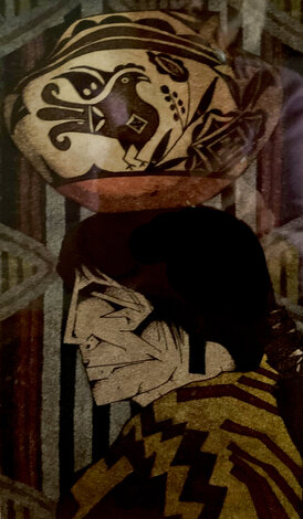 From the Olla Sene Series: Acomita AP 1990 Limited Edition Print - Amado Pena
