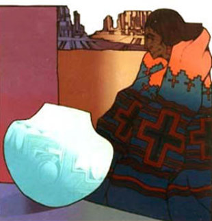 La Turquesa 1987 Limited Edition Print - Amado Pena La Turquesa 1987 Limited Edition Print - Amado Pena