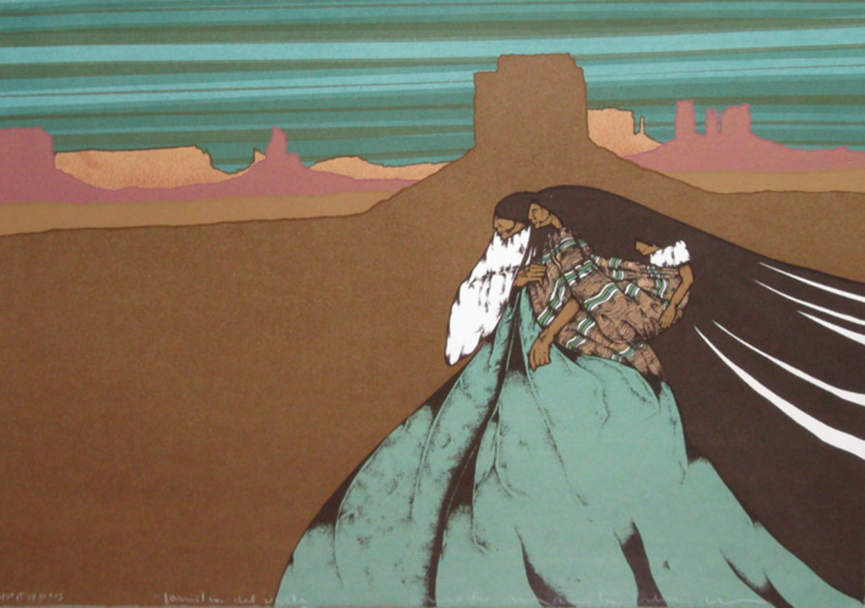 Familia Del Valle 1980 Limited Edition Print by Amado Pena Familia Del Valle 1980 Limited Edition Print by Amado Pena