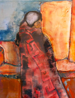 Mestizo Series Paseo Don Cokha 1992 65x53 Super Huge Original Painting - Amado Pena Mestizo Series Paseo Don Cokha 1992 65x53 Super Huge Original Painting - Amado Pena
