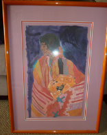 Colcha Series: Acoma En Naranja 1989 25x19 Original Painting by Amado Pena - 1 Colcha Series: Acoma En Naranja 1989 25x19 Original Painting by Amado Pena - 1