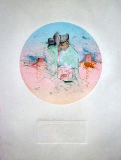 Etap #25 Monotype 34x28 Works on Paper (not prints) - Amado Pena Etap #25 Monotype 34x28 Works on Paper (not prints) - Amado Pena