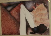 Man Playing Flute 1983 Limited Edition Print by Amado Pena - 1 Man Playing Flute 1983 Limited Edition Print by Amado Pena - 1