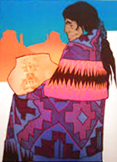 Colcha Morada 1990 Limited Edition Print - Amado Pena Colcha Morada 1990 Limited Edition Print - Amado Pena