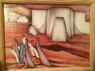 Untitled Painting 1984 22x12 Original Painting by Amado Pena - 1 Untitled Painting 1984 22x12 Original Painting by Amado Pena - 1