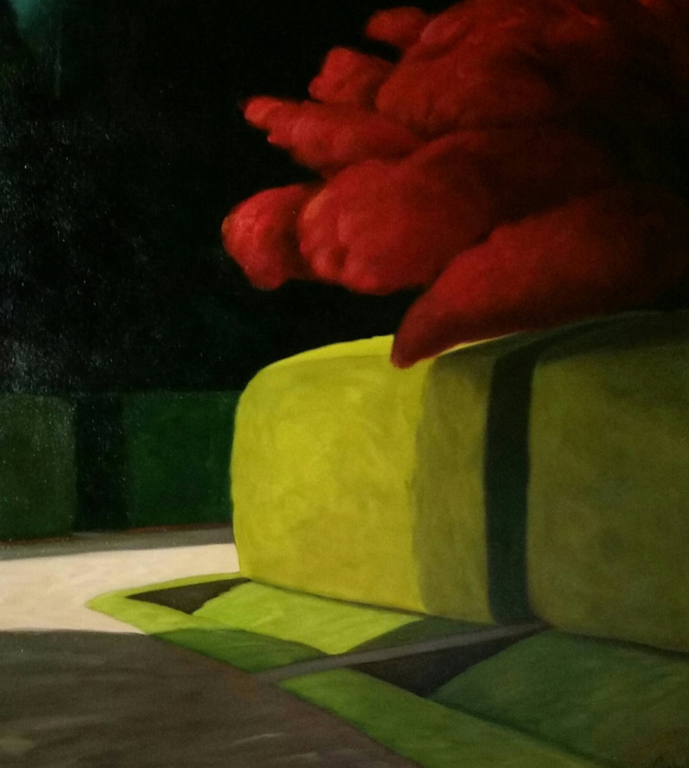 Anna's Street III 1990 40x40 Original Painting by Ross Penhall Anna's Street III 1990 40x40 Original Painting by Ross Penhall