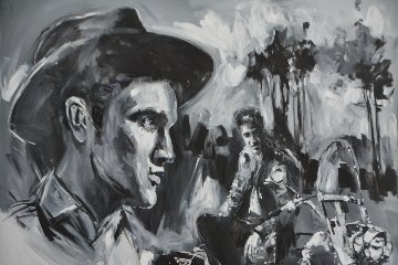 Elvis 48x60 Super Huge Original Painting - Steve Penley Elvis 48x60 Super Huge Original Painting - Steve Penley