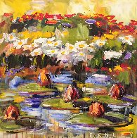 Lily Pads 2000 36x36 Original Painting by Steve Penley - 0 Lily Pads 2000 36x36 Original Painting by Steve Penley - 0