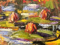 Lily Pads 2000 36x36 Original Painting by Steve Penley - 2 Lily Pads 2000 36x36 Original Painting by Steve Penley - 2