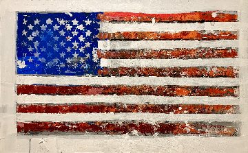 U.S. Flag 2019 32x50 Original Painting - Steve Penley U.S. Flag 2019 32x50 Original Painting - Steve Penley