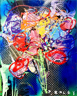 Floral 2 2015 20x16 Original Painting - Steve Penley Floral 2 2015 20x16 Original Painting - Steve Penley